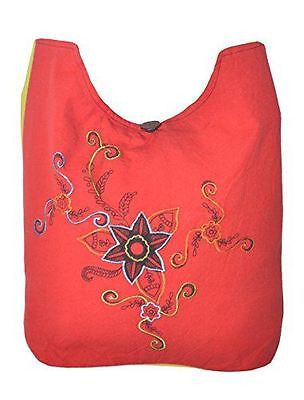 Ladies Hippie style multicoloured embroidery long shoulder bag -N-MS-BAGS004-BIG - TATTOPANI