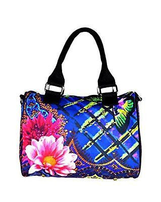 Shoulder Tote Bag with Floral Pattern & Rinestone - craze-trade-limited