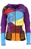 Multicolor Razor Cut & Embroidery Cotton Cardigan - TATTOPANI