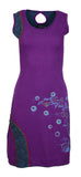Ladies Sleeveless Dress With Embroidery work. - TATTOPANI