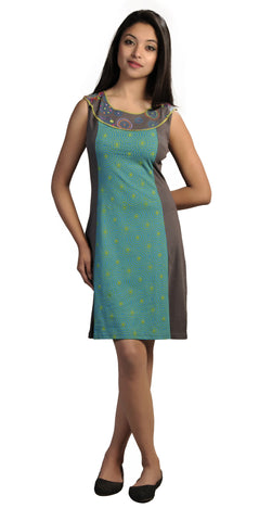 Embroidered Circular Print Dress (No Refund/ No Exchange) - craze-trade-limited
