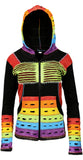 Multicolored Razor Cut Cotton Cardigan - Tattopani Fashion ( Craze Trade Limited)