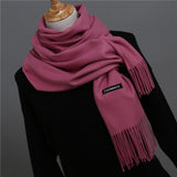 2020 women scarf soild winter cashmere scarves for ladies neck warm pashmina long shawl wraps bandana foulard female head hijab