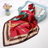 2020 New Brand Designer Silk Scarf 90*90cm Foulard Bandana Long Large Shawls Wraps Winter Neck Scarves Pashmina Lady Hijab