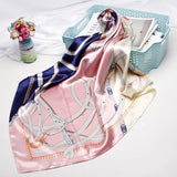 2020 New Brand Designer Silk Scarf 90*90cm Foulard Bandana Long Large Shawls Wraps Winter Neck Scarves Pashmina Lady Hijab