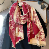 2020 Luxury Brand Scarf Hijab Women Winter Cashmere Thick Shawl Warm Bandana Scarves Female Pashmina Blanket
